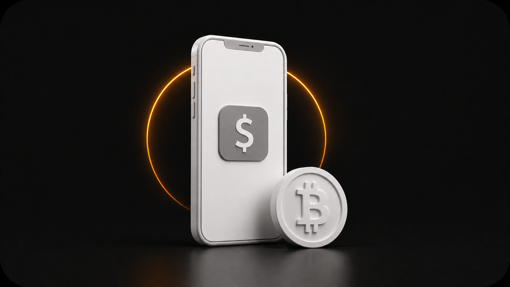 Accepting Bitcoin with Cash App on a phone